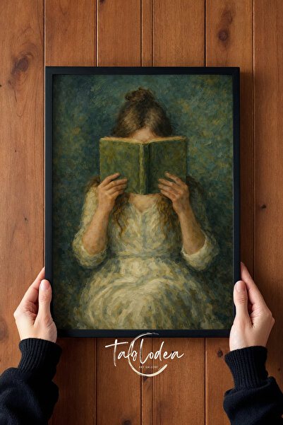 tablodea Pinterest Femeie care citește o carte Pictură în ulei Aspect vintage...