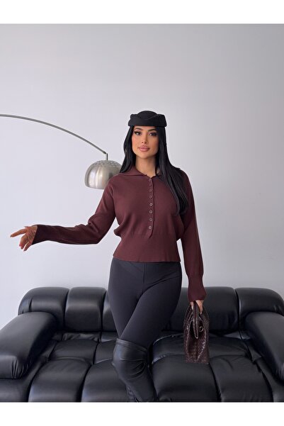 MODA سترة نسائية محبوكة بأزرار ذات جودة ممتازة