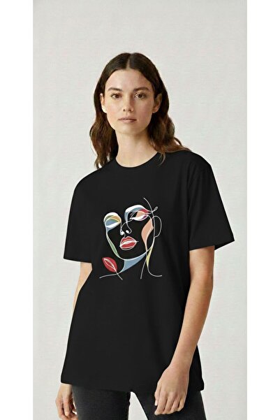playwear تي شيرت PLAY WEAR FACE LINE باللون الأسود (تي شيرت أسود بأكمام قصيرة...