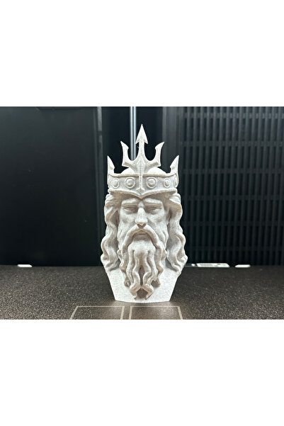 Teknokup Mermer renk POSEIDON dekoratif büst