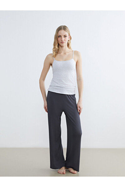 LC Waikiki Özmarka New Season Elastic Waist Corded Fabric Women's Pajama Bottoms