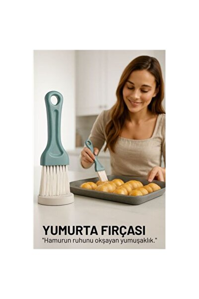 ModaCar Yumurta Fırçası 14 CM Mutfak Yağlama Sos Sürme Fırçası Pasta Hamur Fı...