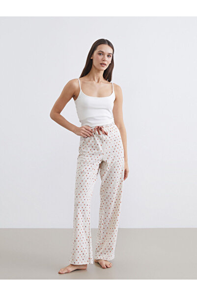 LC Waikiki Özmarka Νέα Σεζόν Γυναικεία Πιτζάμα με Ελαστική Μέση και Στάμπα