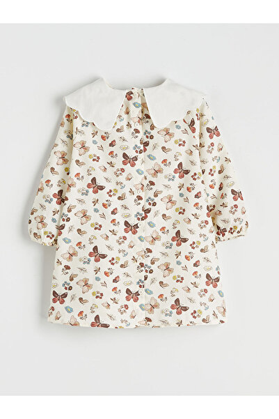 LC Waikiki Βρεφικό φόρεμα για κορίτσια με στάμπα στο γιακά