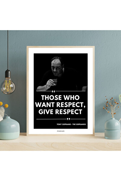 Pixaflair - The Sopranos - Respect - Tablo - Çerçevesiz Film Poster