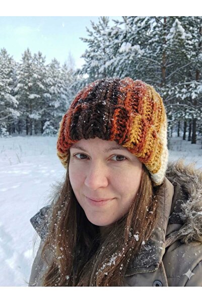 Handmade el yapımı, pamuklu, örgü bere