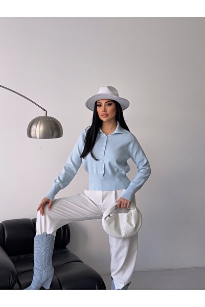 MODA سترة نسائية محبوكة بأزرار ذات جودة ممتازة