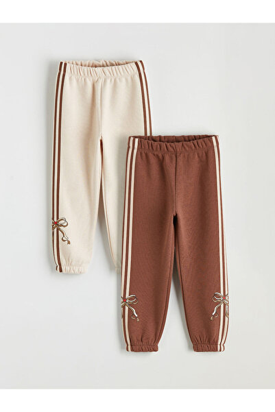 LC Waikiki RMZ GİYİM FARKİLY بنطال رياضي سميك للفتيات، طقم من قطعتين