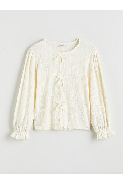 LC Waikiki Vlastita marke, nova sezonska Sa mašnom majica za devojčice