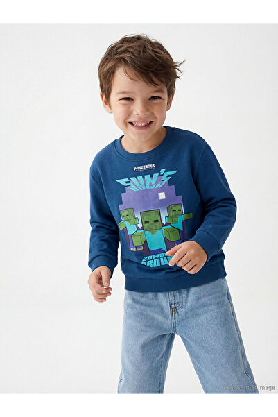 LC Waikiki Two Mt Shop Quality Lcw Kids Petrol 3 Thread Raster Printed Loose ...