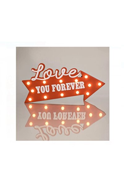 OEM Decorative Red Wooden Arrow with Message "Love you forever" and LED, Vale...