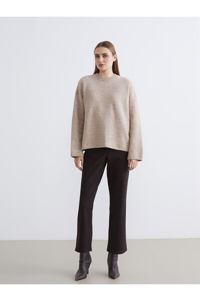 LC Waikiki Γυναικείο παντελόνι Özmarka Νέας Σεζόν με ελαστική μέση και κοπή κ...