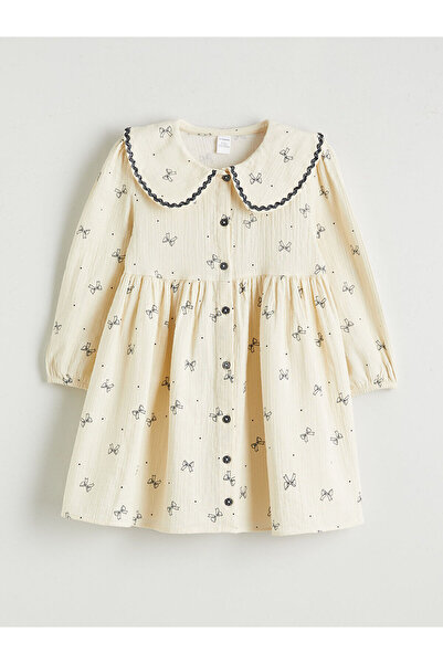 LC Waikiki Rochie pentru fetițe Özmarka, sezon nou, cu guler cu volane