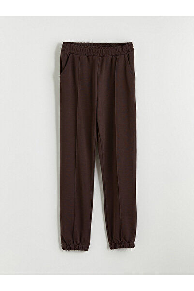 LC Waikiki Καφέ παντελόνι φόρμας για κορίτσια