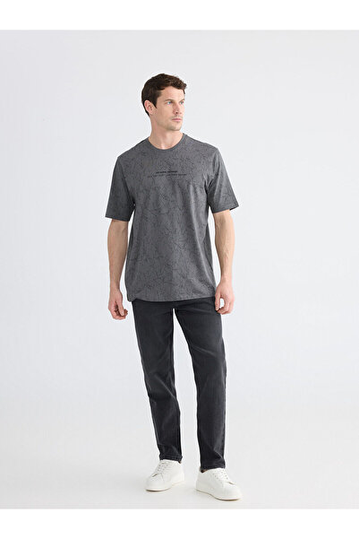 LC Waikiki بنطلون جينز رجالي فضفاض من مجموعة إلسيفا باللون الأسود 710