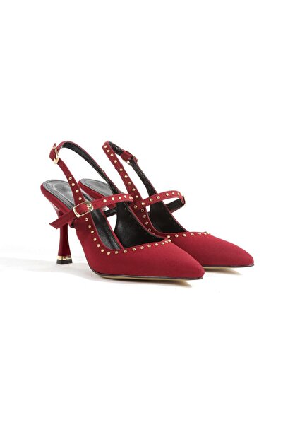 SH SİLVER MODA Kadın Ovis Sivri Topuklu Ayakkabı