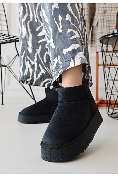 FRESCO SCARFS Linne Black Suede Boots