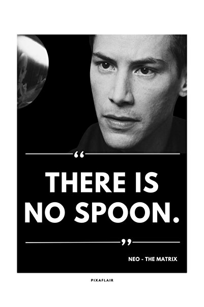 Pixaflair - The Matrix - Spoon - Tablo - Çerçevesiz Film Poster