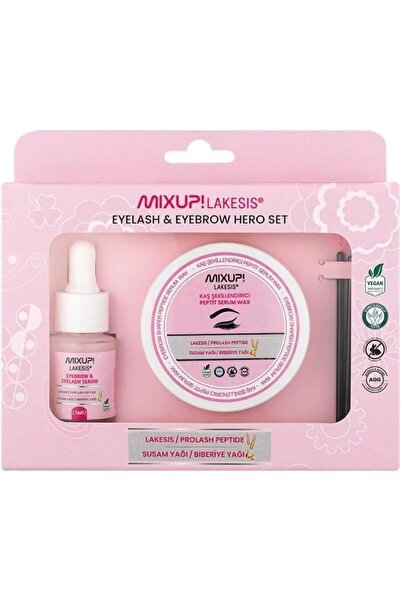 mixup wax Mixup Peptide Eyebrow and Eyelash Serum and Wax Serum Set
