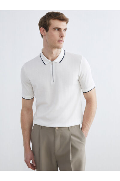 LC Waikiki Nevavm with a Difference Polo Collar Men's T-Shirt