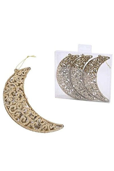 Fun Moment Pieces of gold metal Ramadan decorations, each piece is 16 cm tall