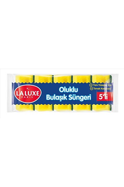 MATMEL 4 قطع من إسفنجة الأطباق المموجة لا لوكس باريس، مجموعة من 5 قطع