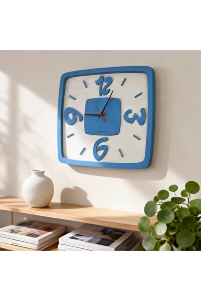 Mistopia SOFT SQUARE CLOCK AHŞAP DUVAR SAATİ