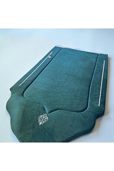 Noor sila 2cm padded rug, embroidered, green color