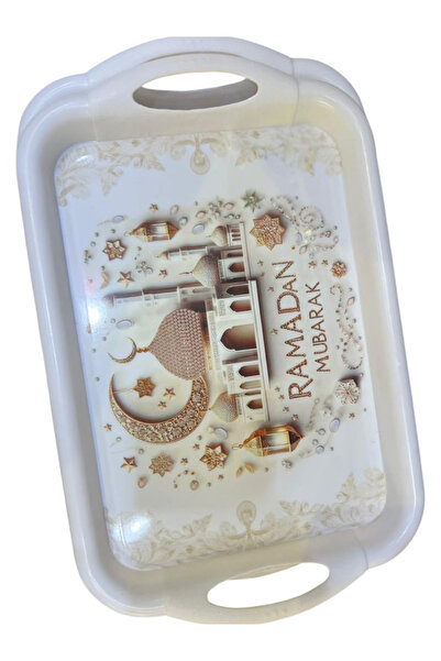 Generic Serving Tray With Islamic pattern, Plastic Ramadan Serving Tray