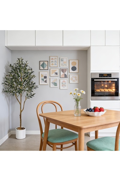 SCHENKERO شجرة زيتون اصطناعية فاخرة بطول 240 سم - ديكور زفاف