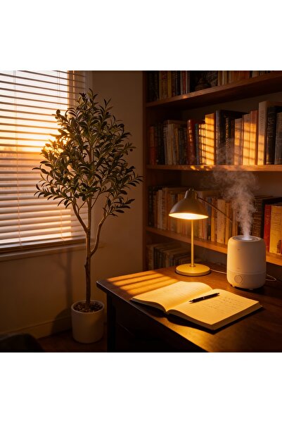 SCHENKERO شجرة زيتون صناعية واقعية بطول 150 سم - ديكور غرفة المعيشة