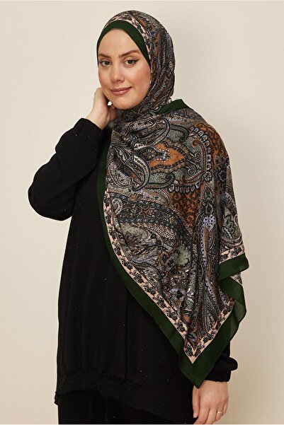 Alvina شال قطن فيسكوز منقوش 8546