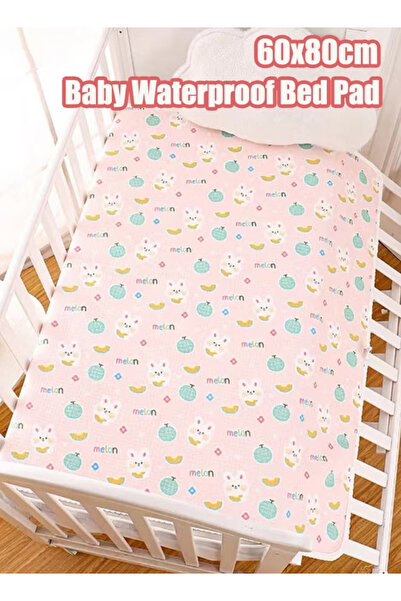 Generic 60x80 cm Waterproof Baby Mat, Baby Diaper Pad, Waterproof Crib Pad, R...