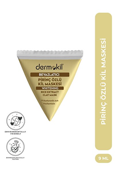Dermokil Beyazlatıcı Etkili Pirinç Özü Kil Maske 9 ml
