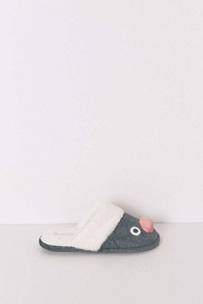 Women'secret Pingu 3D grey slippers