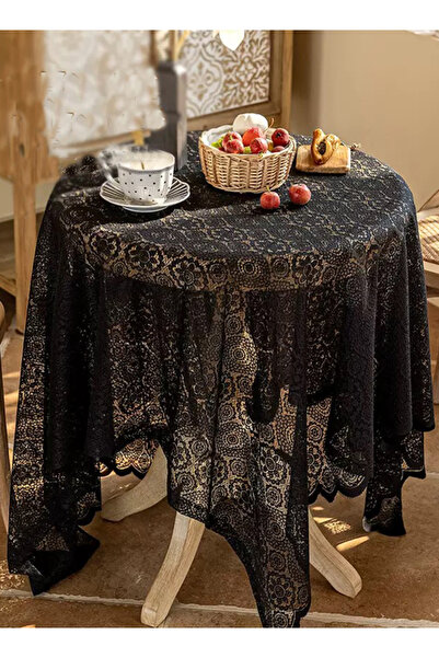 Generic Lace Tablecloth Coffee Table With Lace Decoration Tulle Laced Drawer ...