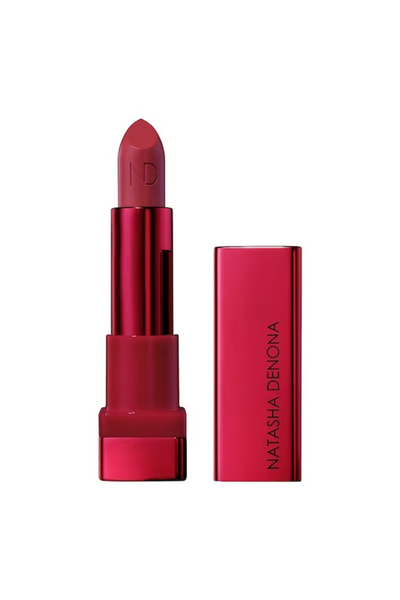 natasha denona Berry Glow Pop Lipstick – doğal dolgun + ışıltı hissi
