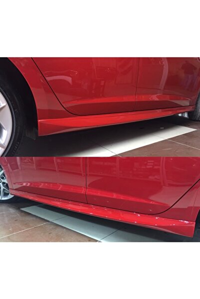 DEMİRTUNİNG SEAT LEON MK3/MK3.5 ATEŞ KIRMIZI LS3H BOYALI FİBER MARŞPİYEL YAN ...