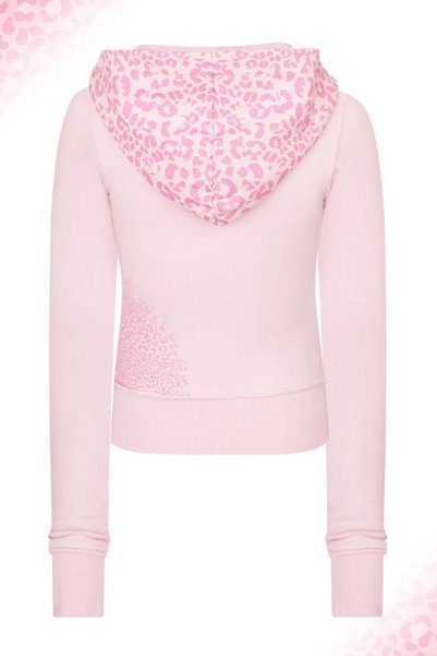 İlayda Toprak Cheetah Pink Leopard Premium Slim Fit Casual Tracksuit Set