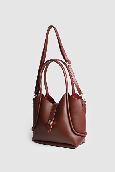 Store Becas Mlodel Women's Leather Bag with Makeup Bag and Strap