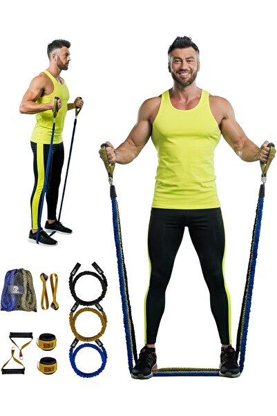 Genericc RIGID FITNESS Resistance Bands Set - Workout Bands with Handles, Doo...