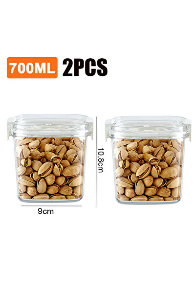 Choice 700ml-2pcs Vacuum Sealed Tank Coffee Beans Vacuum Jar Kitchen Cereals ...