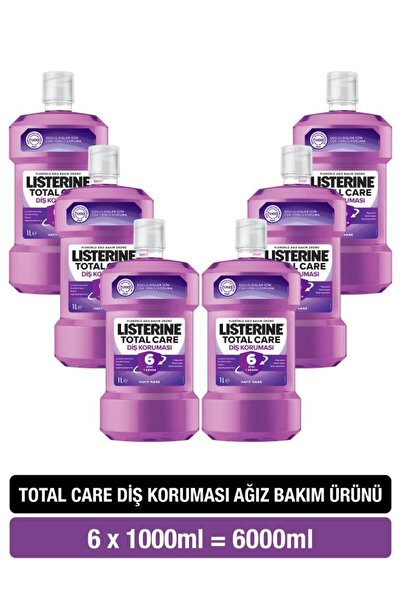 Listerine Total Care Ağız Bakım Suyu 1000 ml x6