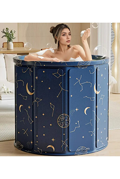 ELFKUT Yetişkinler Için Katlanabilir ve Taşınabilir Küvet(Soğuk ve Sıcak Kull...