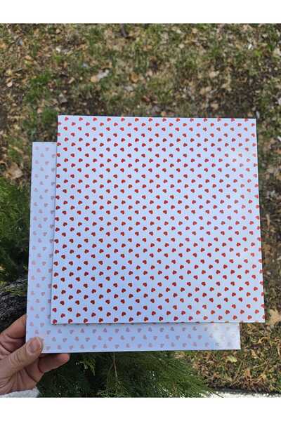 kutula 32 Sevgil pasta altligi kirmizi 25*25