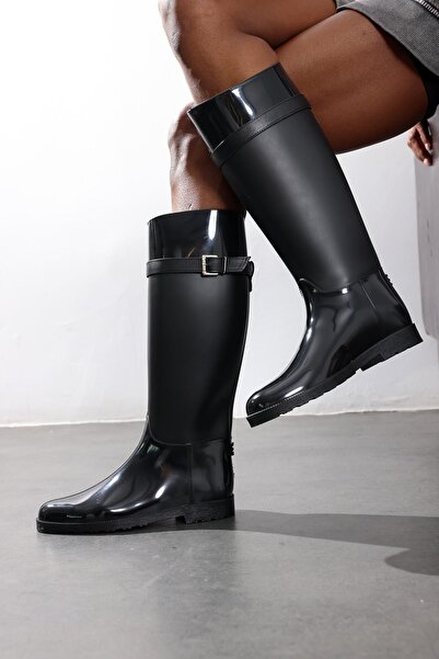 5in1Canpolat Black Rain Boots 26010