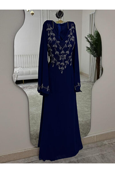 Elora Royal embroidered night dress
