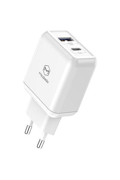 Mcdodo Fast Charge Dual USB PD, QC Smart Series, 18W, white
