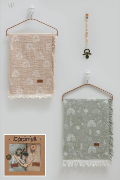 Caramell Muslin Blanket Set of 3