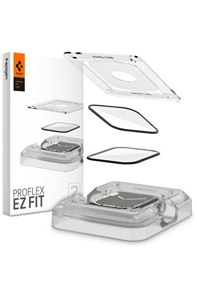 Spigen Folie pentru Apple Watch 7 / 8 45mm (set 2) - ProFlex EZ Fit - Black